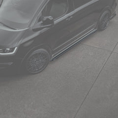 Volkswagen Transporter LWB T7 2025 On Trapezoid Side Bars In Stainless Steel