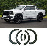 Ford Ranger Wildtrak 2023 On Double Cab STX V2 Wheel Arch Kit Smooth Look Matt Black Finish - 6 PCS