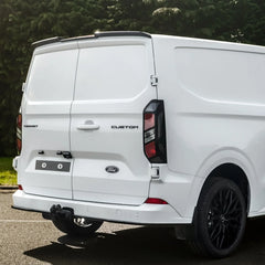 Ford Transit Custom MK2 2024 on V2 Rear Spoiler In Gloss Black For Barn Door