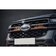 Ford Ranger T9 2023+ Stealth LED Twin 10" With Amber Strobe Grill Integration Kit