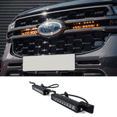 Ford Ranger T9 2023+ Stealth LED Twin 10" With Amber Strobe Grill Integration Kit