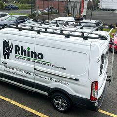 Rhino KammRack Black Aluminium Van Roof Rack - Ford Transit 2014 On LWB Medium Roof (L3H2)
