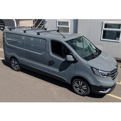 Renault Trafic - Vauxhall Vivaro 2014 On - Ridgerack Roof Rack V2 - 3 Bars Style In Black