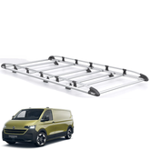 Rhino KammRack Aluminium Van Roof Rack - Volkswagen Transporter T7 2024 On SWB Low Roof (L1H1) Tailgate Rear Door