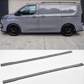 Ford Transit Custom MK2 2024 on LWB Side Skirt Splitters V2 In Gloss Black