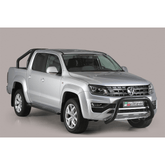 Vw Amarok 2010 On - Misutonida Eu Approved Front Bar - Black - 76mm