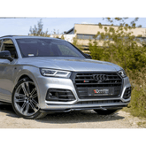 Audi Sq5/q5 S-line Mk2 2017+ - Maxton Front Splitter - Gloss Black