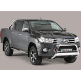 Toyota Hilux Mk8 2016-2020 - Misutonida Ec Approved Front A-bar - 63mm - Stainless Finish