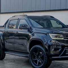 VW Amarok 2023 On Roof Rails In Black - Pair