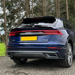 Audi Q8 2018+ - Risper Upper Spoiler Lip Extension - Gloss Black