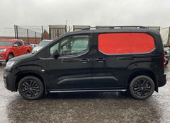 Citroen Berlingo 2018 On - Side Bars - Angular - Lwb - 70mm - Black