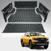 Ford Ranger 2023 On Next Gen 5 Pc Anti-Slip Under Rail Load Bed Liner