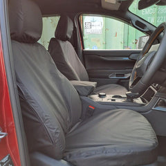 Ford Ranger 2023+ Wildtrak Double Cab Front Seat Covers - Pair - Black