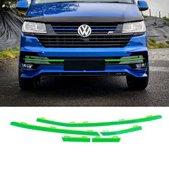 Vw T6.1 2019 - 2024 Transporter Front Bumper Lower 5pcs Grille Trim Inserts Choose Colour