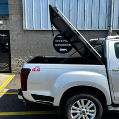 Isuzu D-max 2012 On Double Cab Aluminium Tonneau Cover Black Finish Egr