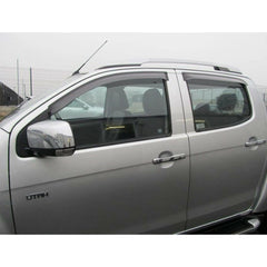 Isuzu D-max 2012 On - Double Cab Egr Quad Wind Deflectors - External Fit