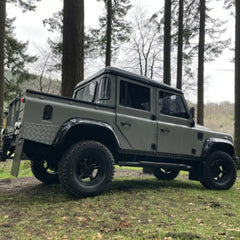 Land Rover Defender 110 Oem Style Running Boards Side Steps Pair Black
