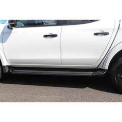 Mitsubishi L200 Series  4 - 5- 6 - Double Cab - Oe Style Side Steps Running Boards - Black