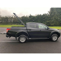Mitsubishi L200 Series 5 - 6 - Fiat Fullback D-cab 2016 On - Egr Aluminium Tonneau Cover - Black Finish