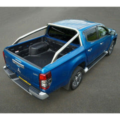 Mitsubishi L200 Series 5 - 6 - Long Bed - Fiat Fullback - Stainless Steel Long Reach Sport Roll Bar