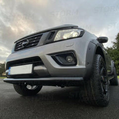 Nissan Navara Np300 - 2015 On - Stx Stainless Steel City Bar - Black - Single Spoiler Bar - 70mm