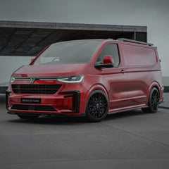 Volkswagen Transporter T7 2025 on Front Splitter Lip In Gloss Black