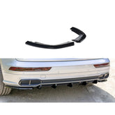 Audi Sq5/q5 S-line Mk2 2017+ - Maxton Rear Bumper Splitters - Gloss Black