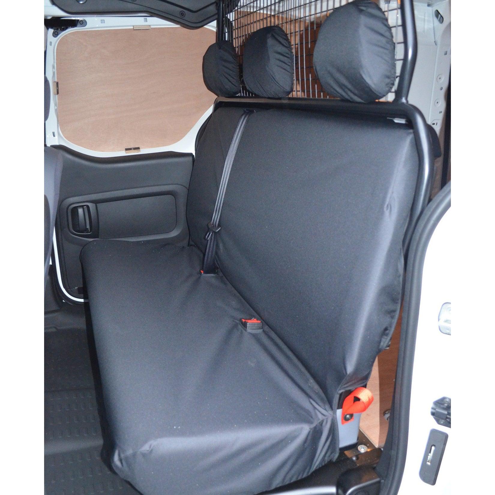 Citroen Berlingo - Peugeot Partner - 2008 - 2018 - Rear Bench Seat Covers - Black