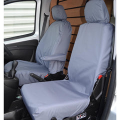 Citroen Nemo 2008 On Driver’s Seat And Folding Passenger Seat Covers - Pair - Grey