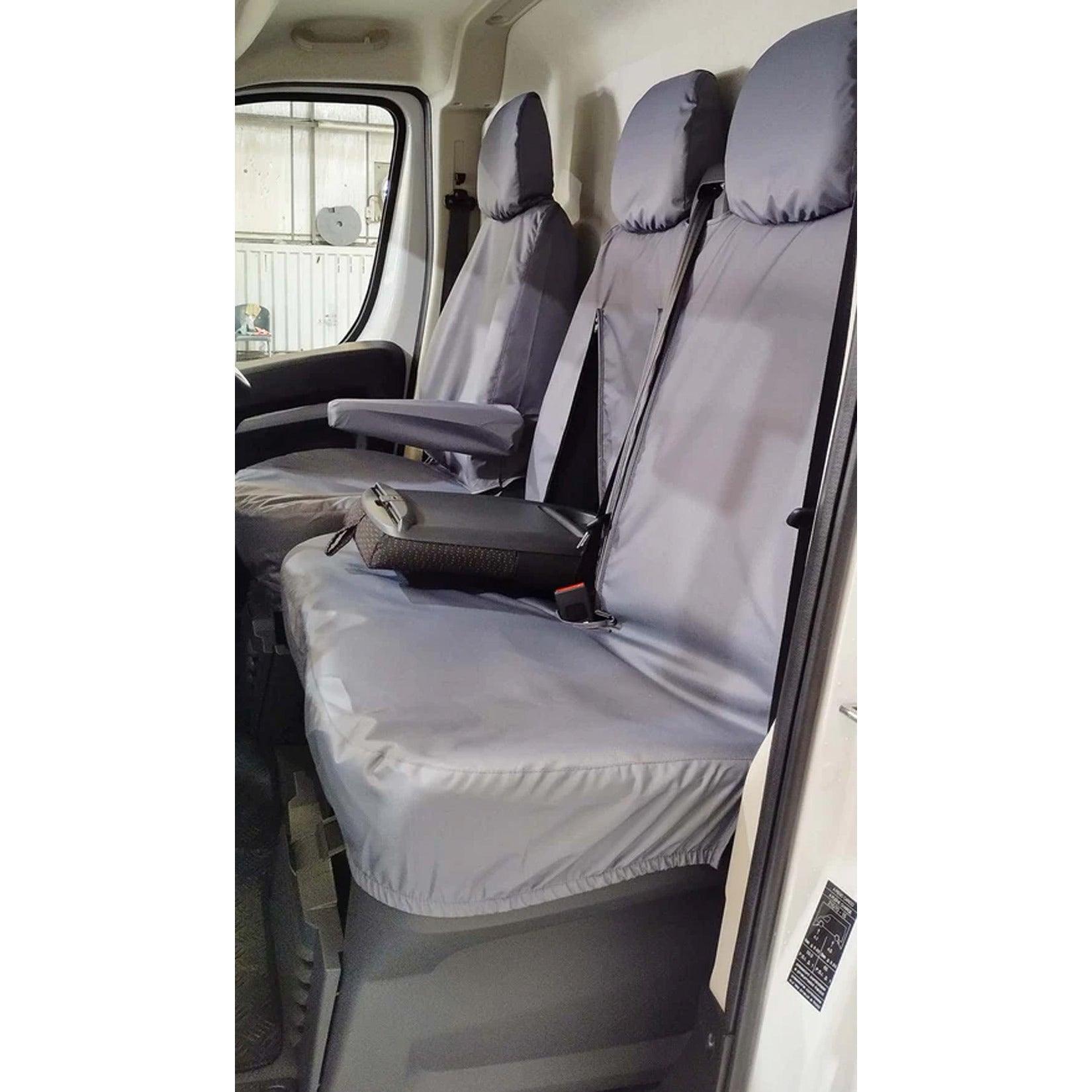 Fiat Ducato / Citroen Relay / Peugeot Boxer 2022 On Front Seat Covers -grey