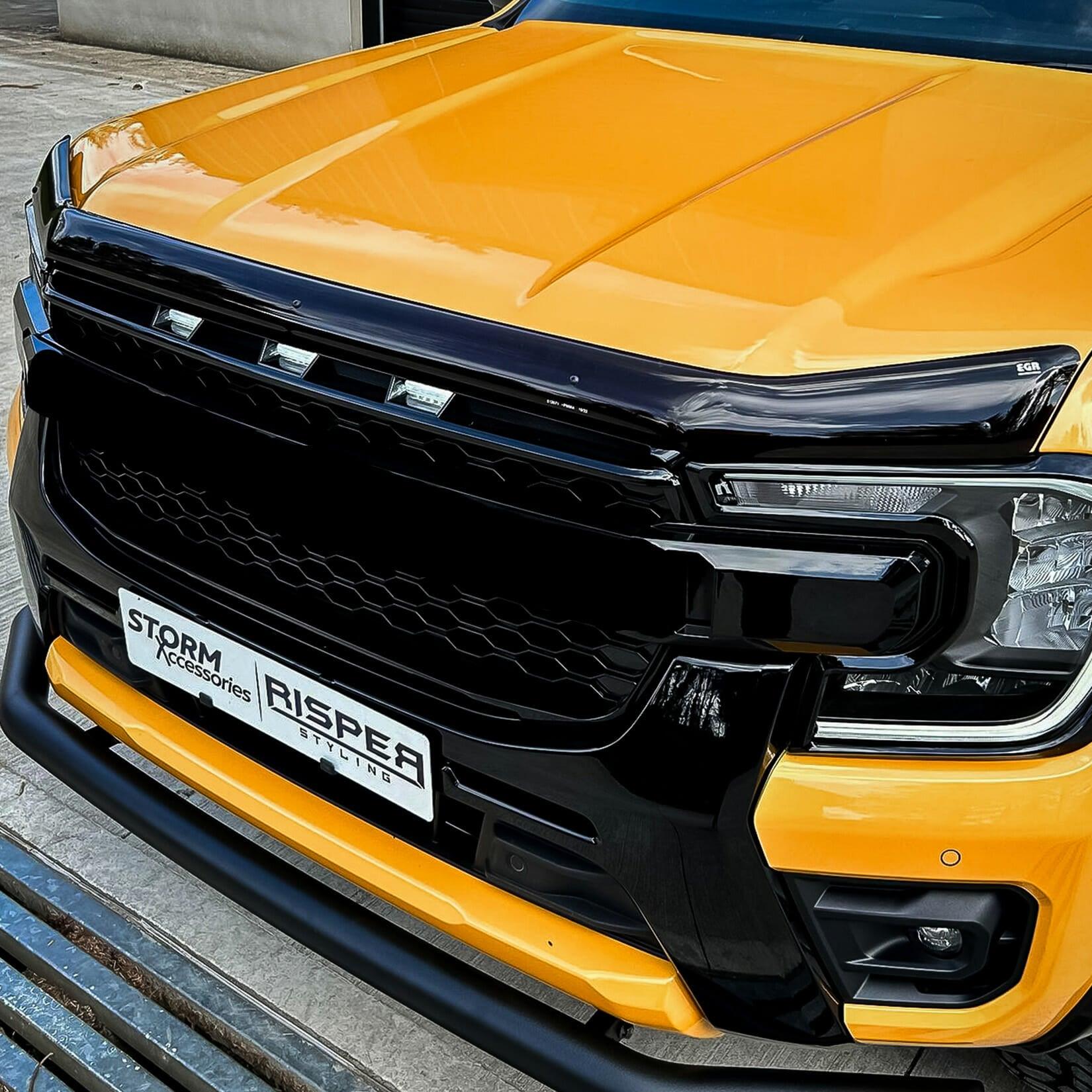 Ford Ranger 2023 On - Egr Bonnet Guard - Dark Smoke