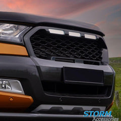 Ford Ranger T6 2016-2019 Replacement Grill In Black - Mesh Style