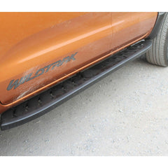 Ford Ranger T6 Double Cab Shark Side Steps In Black - Pair