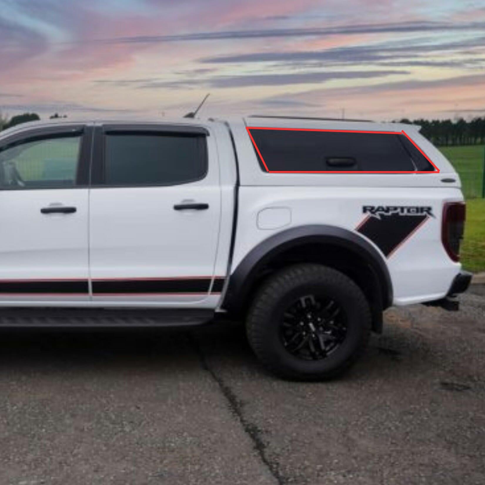 Ford Ranger / Vw Amarok / Nissan Navara Np300 Vert-x Hardtop Replacement Side Glass - Passenger Side