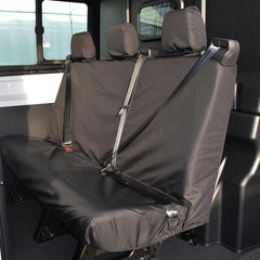 Ford Transit 2014 On Rear Triple Bench Seat Covers - Black