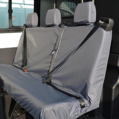 Ford Transit 2014 On Rear Triple Bench Seat Covers - Grey