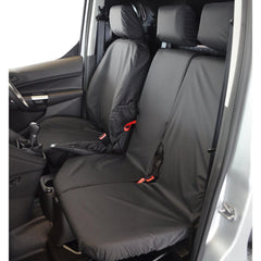 Ford Transit Connect 2014-2018 - Driver And Double Passenger Seat Covers - Black