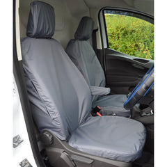 Ford Transit Courier 2014 - 2023 - Driver And Non-folding Passenger Seat Covers - Pair - Grey