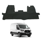Ford Transit Mk8 2016 On Stx Front Tailored Fit Rubber Mat With 4 Clips - Black