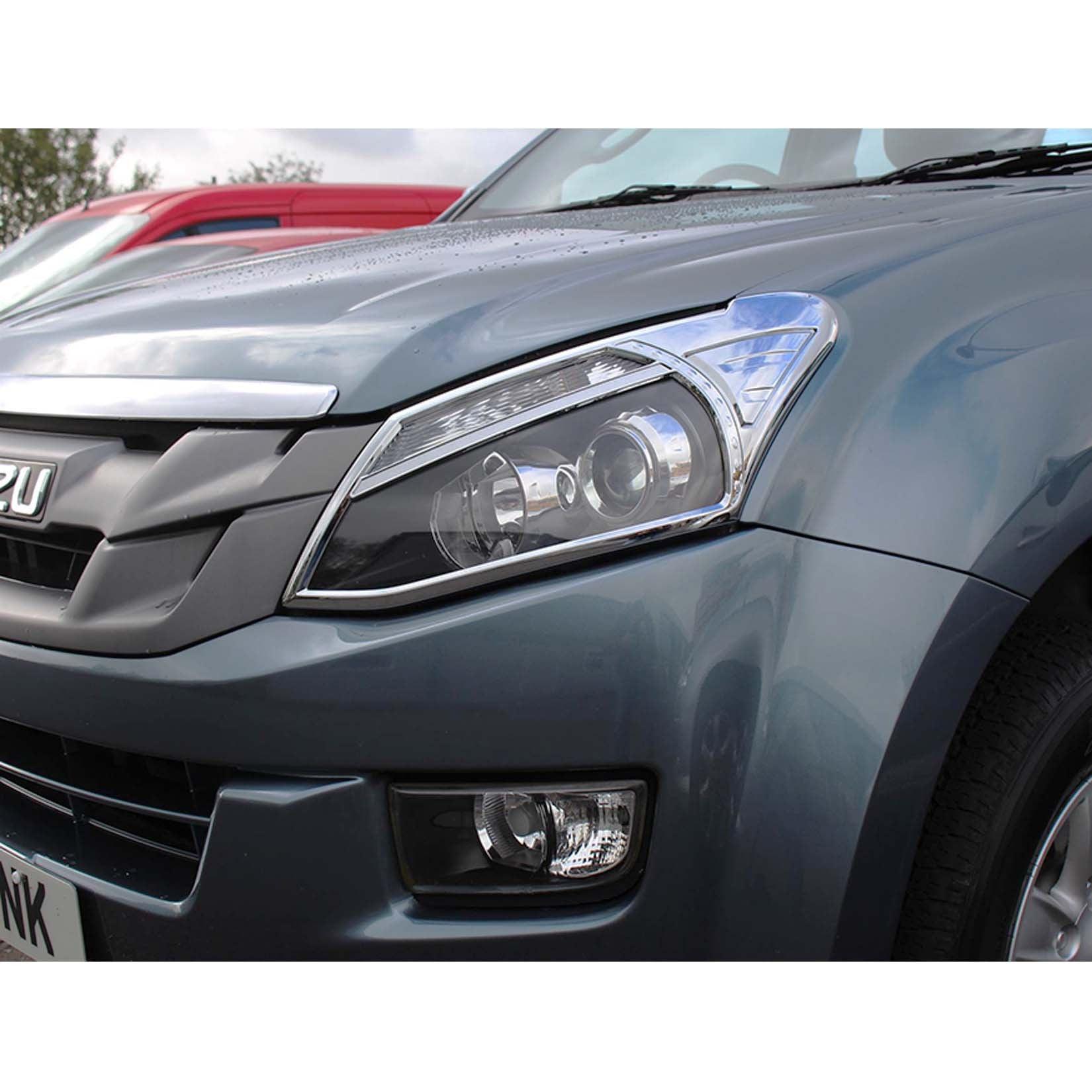 Isuzu D-max 2012-2016 - Stx Head Light Guards Pair - Chrome