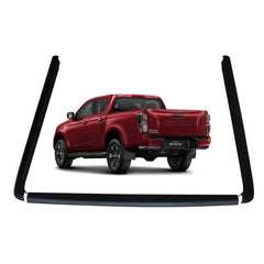 Isuzu D-max 2021 - 2024 Double Cab Load Bed Rail Caps - Loadbed Protection - 3pc Set