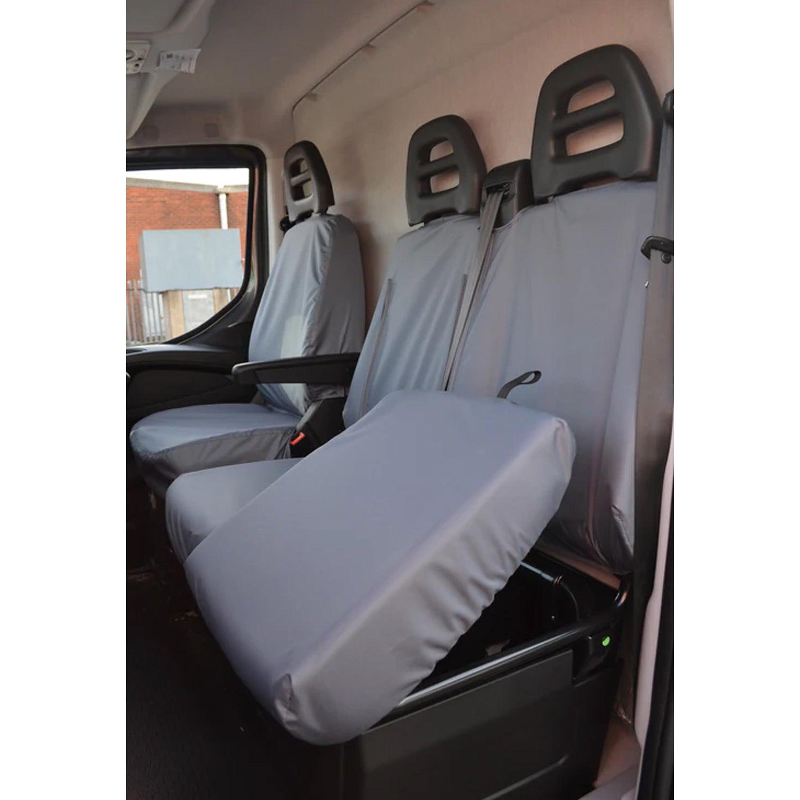 Iveco Daily 2014-2022 Front Driver And Passenger Seat Covers - Grey