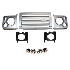 Land Rover Defender 90 / 110 Svx Upgrage Front Grill Kit - Silver Land Rover Accessories