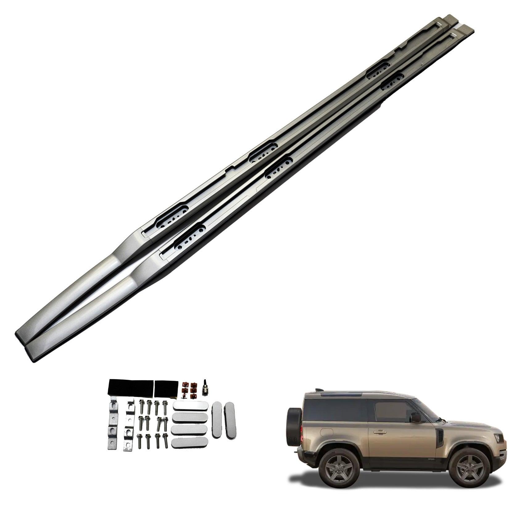 Land Rover Defender 90 L663 2020 On Oe Style Roof Rail - Pair - In Silver