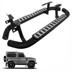 Land Rover Defender 90 Oem Style Running Boards - Side Steps - Pair - Silver