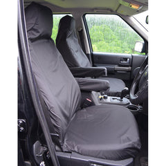 Land Rover Discovery 3 4 Front Seat Covers - With Armrests - Black