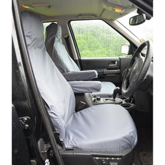 Land Rover Discovery 3 4 Front Seat Covers - With Armrests - Grey