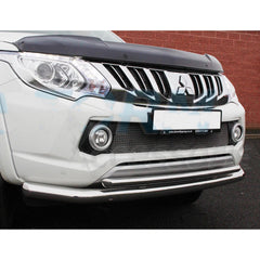 Mitsubishi L200 Series 5 2015 On / Fiat Fullback - Stainless Steel - Double Deck City Spoiler Bar