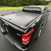 Mitsubishi L200 Series 5 - 6 - Fiat Fullback D-cab 2016 On - Egr Aluminium Tonneau Cover - Black Finish