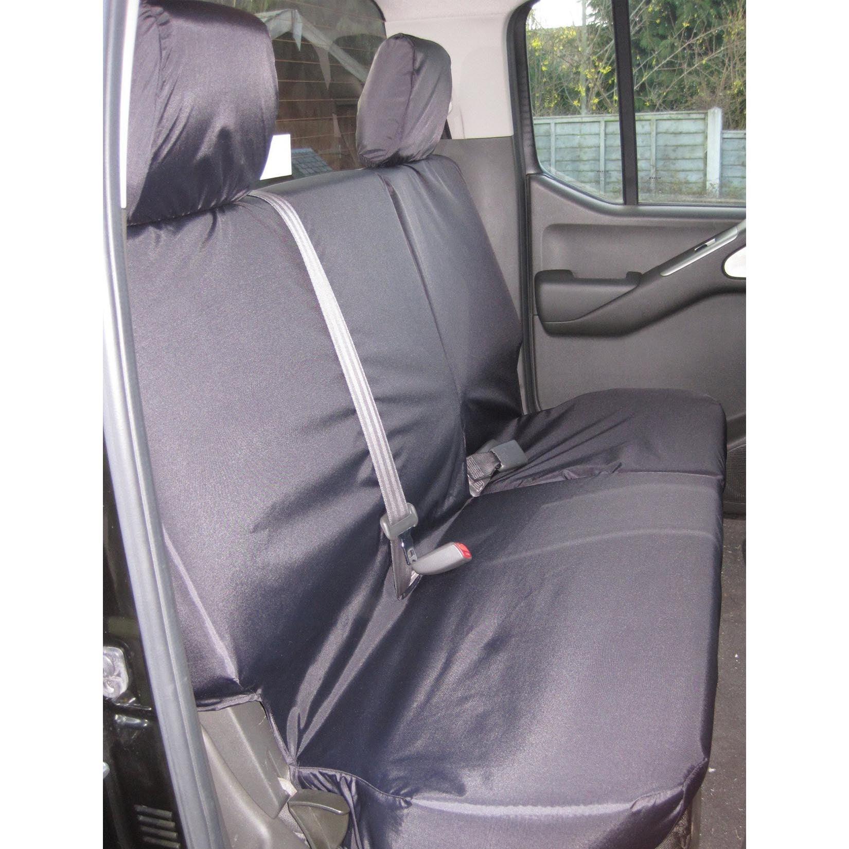 Nissan Navara D40 2005-2016 Rear Seat Covers - Black